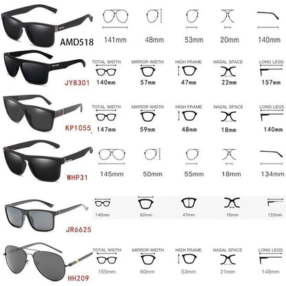 Avelena | Herren Klassiker Rechteckige Uv400 Polarisierte Strandsonnenbrille