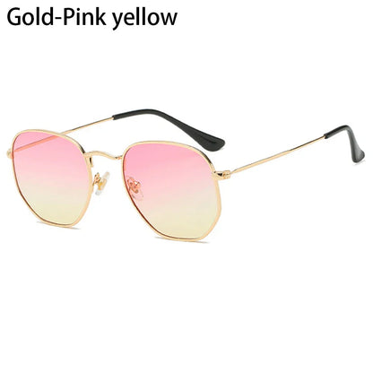 Avelena | Polygon Metall Quadrat Sonnenbrille