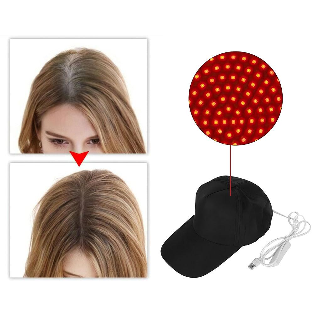 Avelena | Rotes Lichttherapie-Cap für Haarwachstum
