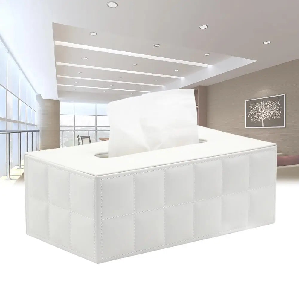 Avelena | Moderner Taschentuchboxhalter Quadrat, Serviettenhalter Pumppapier Fallspender, Gesichtstuchboxabdeckung für Zuhause Badezimmer Bürotisch