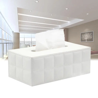 Avelena | Moderner Taschentuchboxhalter Quadrat, Serviettenhalter Pumppapier Fallspender, Gesichtstuchboxabdeckung für Zuhause Badezimmer Bürotisch