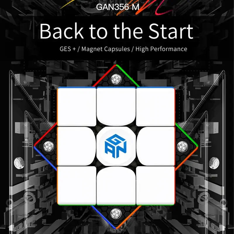 Avelena | Magnetischer 3X3 Speed Cube - Professionelles Ges Magic Puzzle Spielzeug