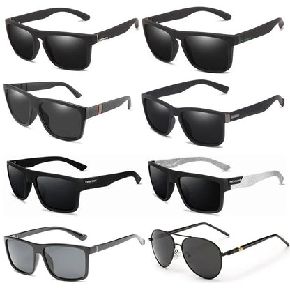 Avelena | Herren Klassiker Rechteckige Uv400 Polarisierte Strandsonnenbrille