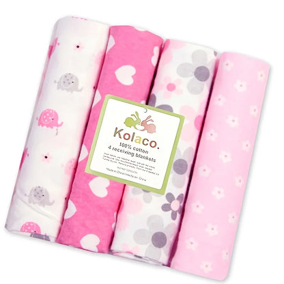 Avelena | 4Pcs 100% Baumwolle Babyhandtuchdecke Set