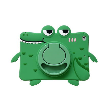 Avelena | Cartoon Gummy Ipad Kinderhülle mit Ständer – Stoßfest, Fallfest, Staubdicht, Weiche & Harte Schale für Ipad 10. Generation, 9. Generation, 8. Generation, 7. Generation, Mini, Air & Pro