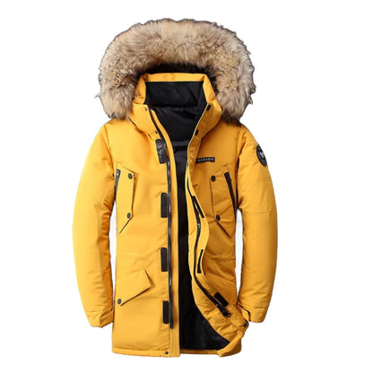 Avelena | Halblange Winterjacke mit Kapuze