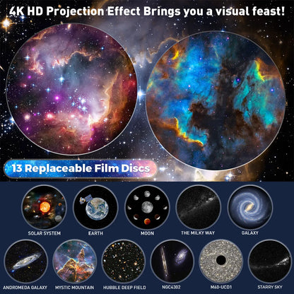 Avelena | Galaxyprojektor 360 Grad Rotierendes Galaxie Nachtlicht