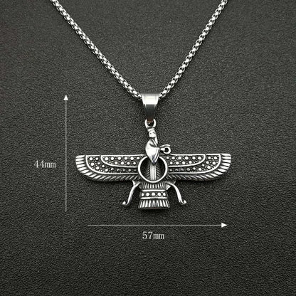 Avelena | Zoroastrische Faravahar / Ahura Mazda Anhänger Halsketten