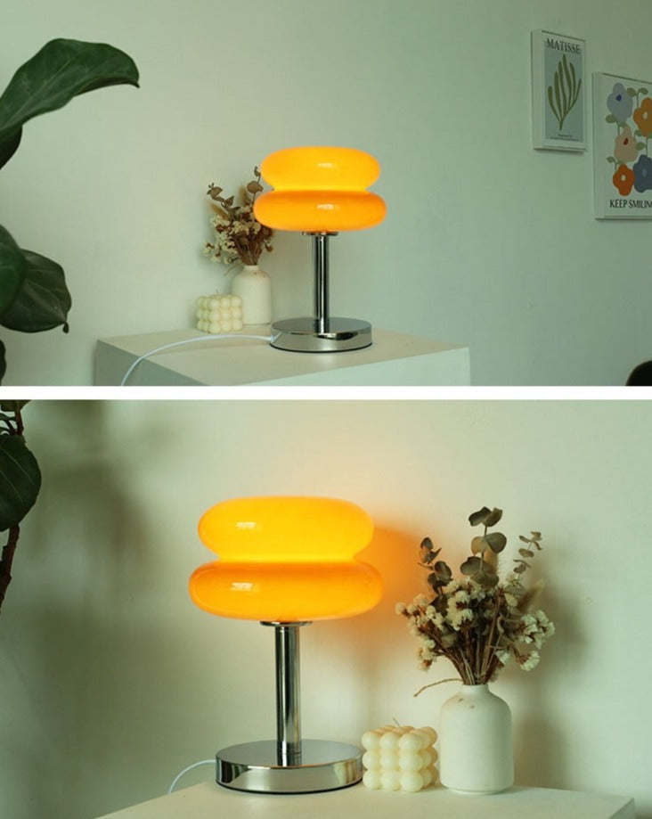 Avelena | Macaron Glas Retro-Modern Dimminglampe