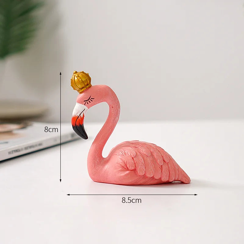 Avelena | Nordic Flamingo Figurine Figure Statue Sculpture Living Room Office Wedding Party Ornaments Home Decor Decoration Accessories