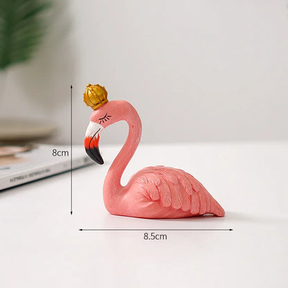 Avelena | Nordic Flamingo Figurine Figure Statue Sculpture Living Room Office Wedding Party Ornaments Home Decor Decoration Accessories