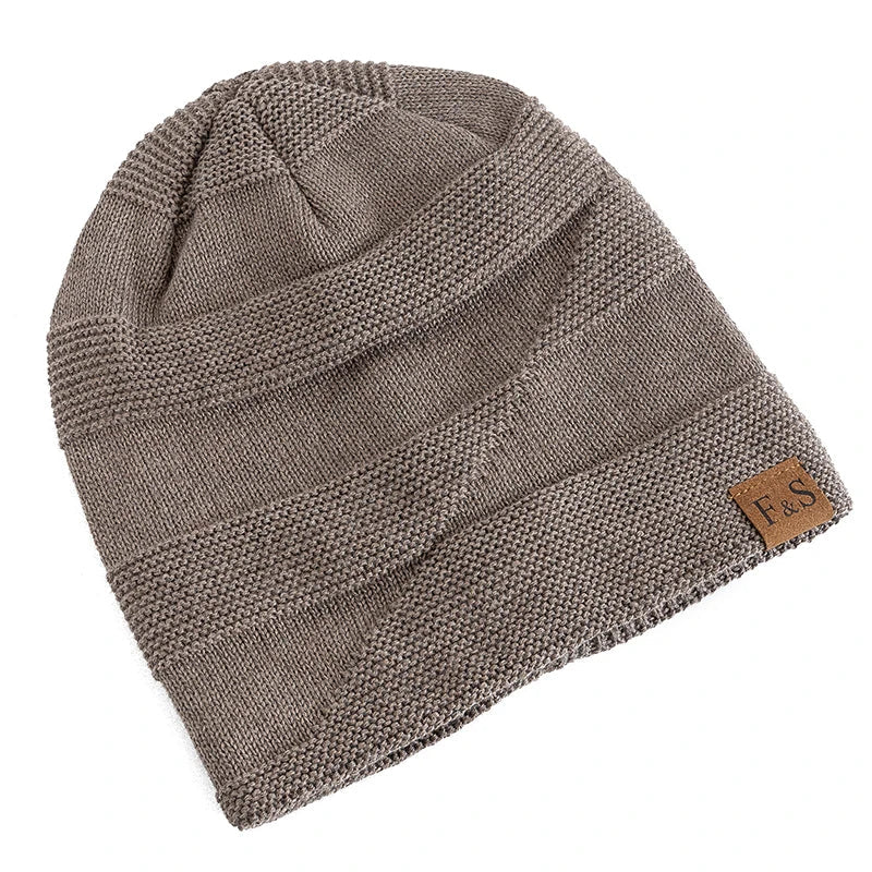 Avelena | Unisex Slouchy Winter Beanie - Pelzfutter