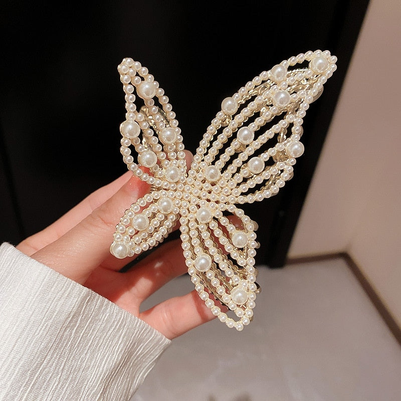 Avelena | Korea Perle Strass Haarnadel