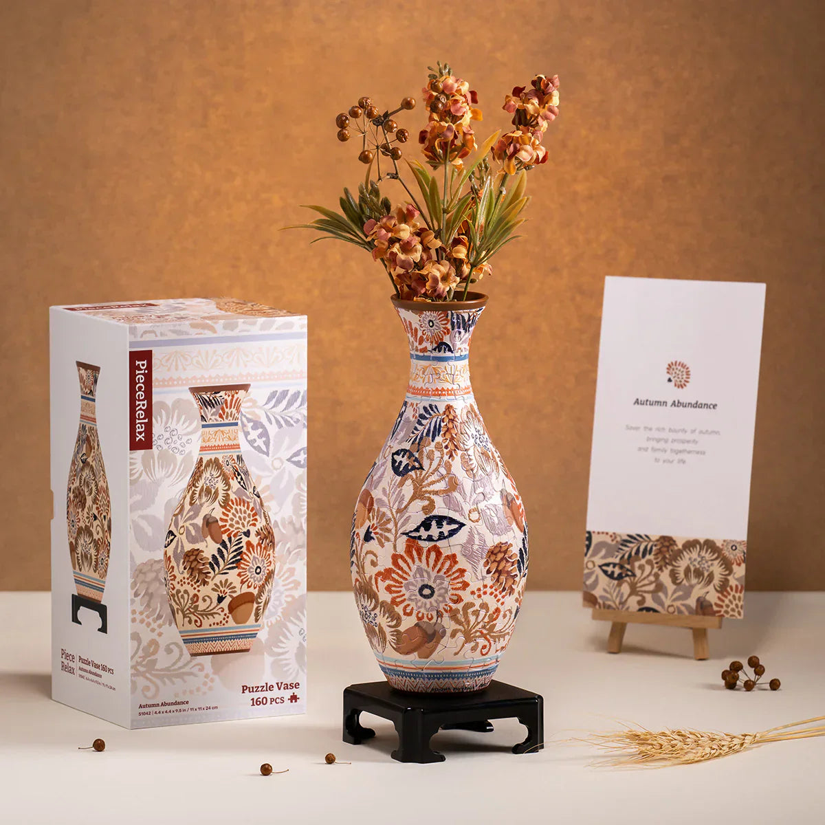 Avelena | Puzzlevase 160-Teile 3D Gebogene Vase Puzzle