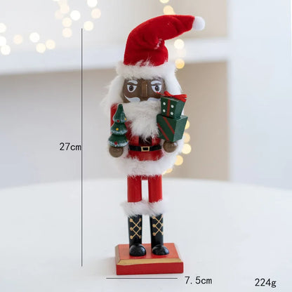 Avelena | Elf Nussknacker Soldat aus Holz Ornamente