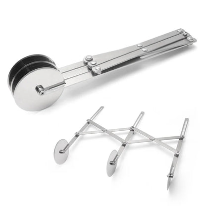 Avelena | Cutova Teigschneider | Edelstahl & Verstellbar | 3–7 Räder | Für Pizza, Brownies & Gebäck