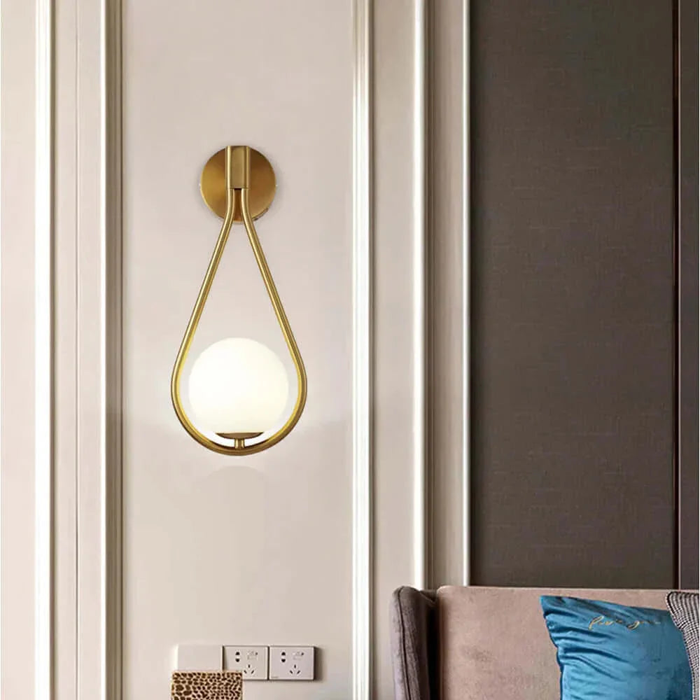 Avelena | Drop Luxus Glas Ballen Wandlampe