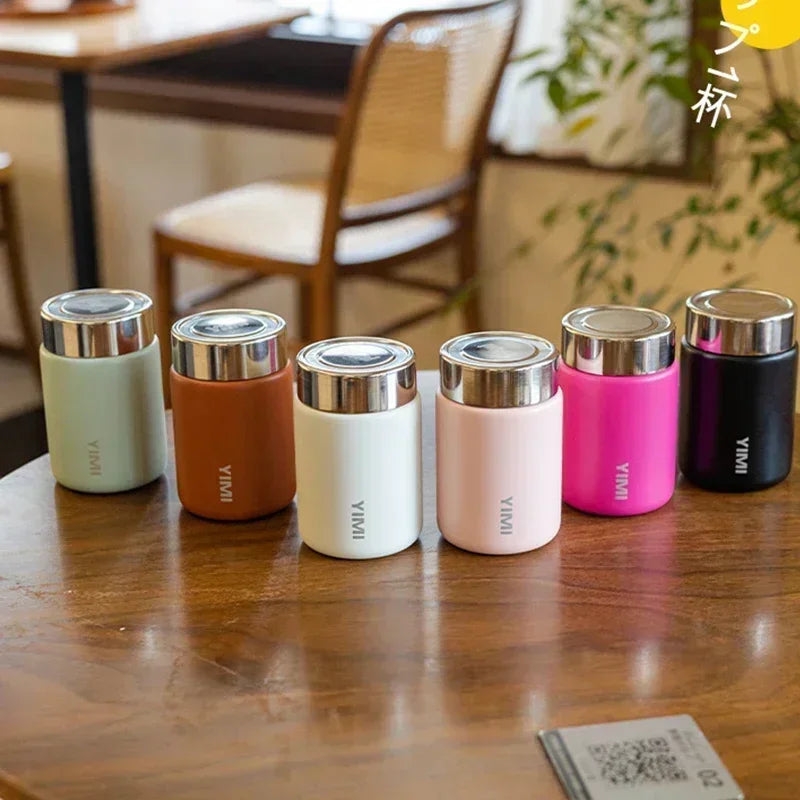 Avelena | 230ml Mini 316 Edelstahl Tragbare Thermoskanne - Taschen-Vakuumflasche