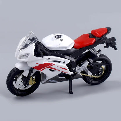 Avelena | 1:18 Maßstab Yamaha R6 Legierungsroller Sportbike Figuren Diecasts Kinder Spielzeug Motorrad Rennmodell Nachbildungen Sammlergeschenk für Jungen