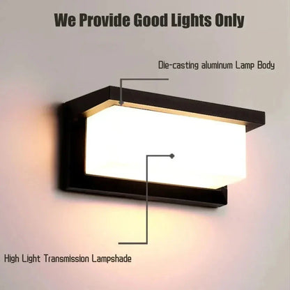 Avelena | LED-Wandleuchte mit Radar-Bewegungsmelder – 16W wasserdichtes Licht für den Innen- und Außenbereich, kaltes und warmes Weißes Licht, AC85-265V