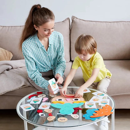 Avelena | Kinder Montessori Gesichtsausdrucksspiel Spielzeug