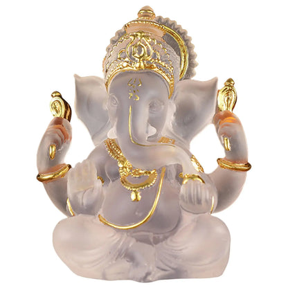 Avelena | Seltene farbige semi-transparente Ganesh-Statuen für Glück in Ihrem Zuhause