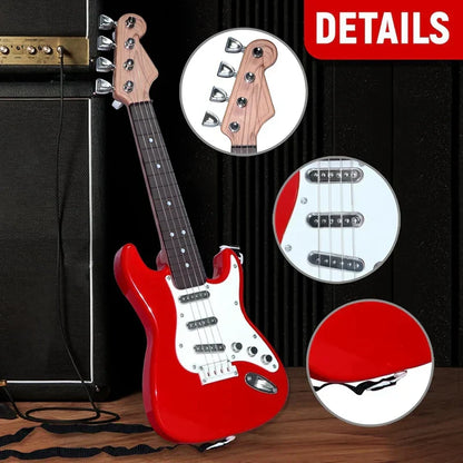 Avelena | 4-Saitige-E-Gitarre Spielzeug für Kinder - Tragbares Musikinstrument, Perfektes Geschenk für junge Musiker