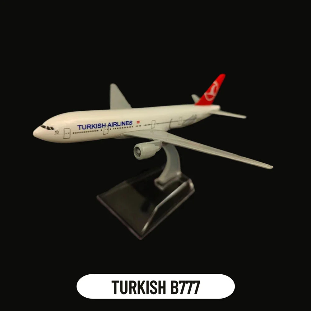 Avelena | Metallflugzeugmodell Emirates Airlines A380 B777 Flug Diecast Modellspielzeuge für Jungen