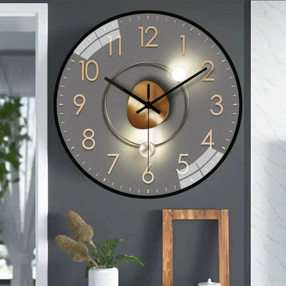 Avelena | Zeitloses Flüstern™ | Stille Klassische Wanduhr | Geräuschloses Design für Schlafzimmer & Bürodeko