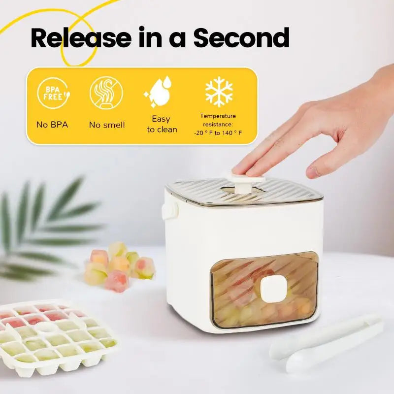 Avelena | Doppelschicht Eiswürfelmacher mit Deckel