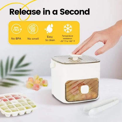 Avelena | Doppelschicht Eiswürfelmacher mit Deckel