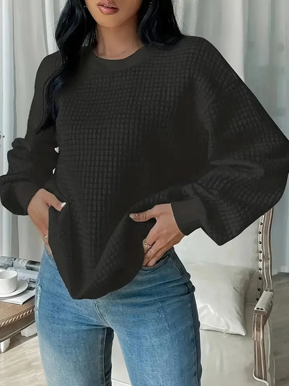 Neck Style Rundhalsausschnitt Pullover Top