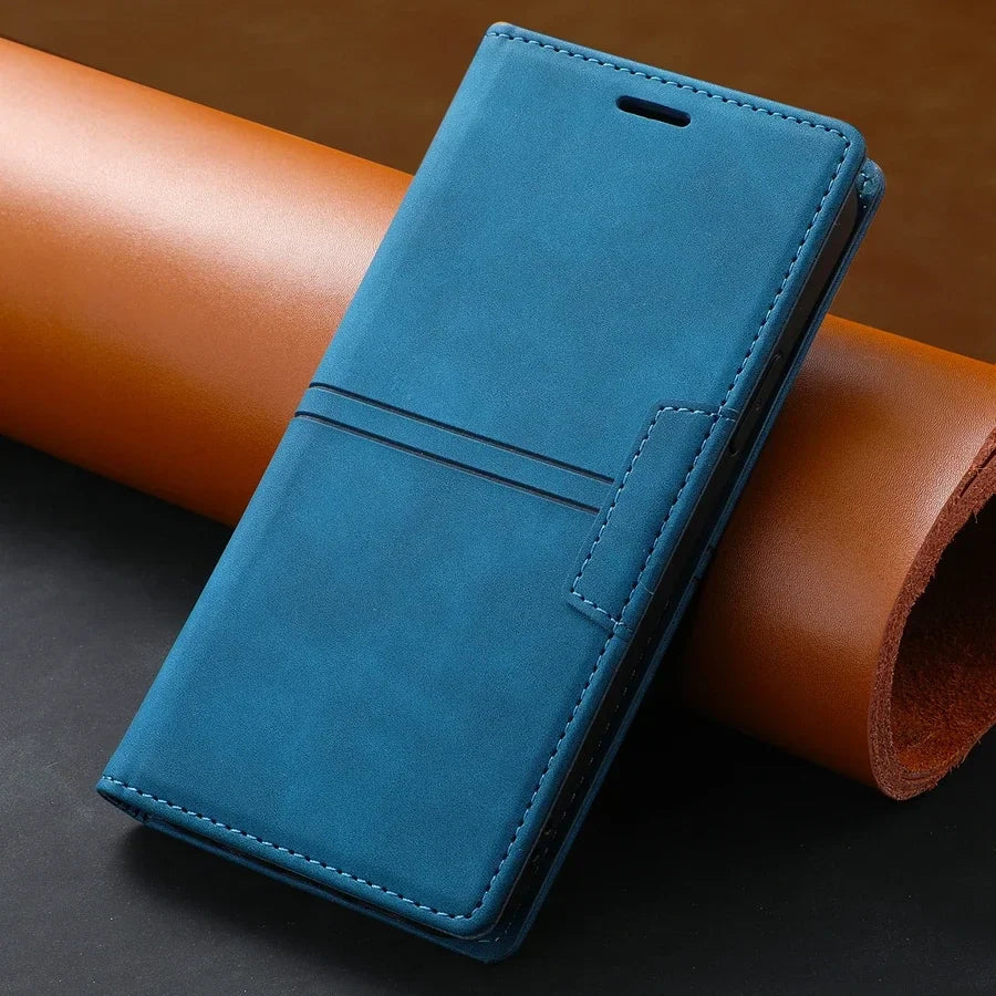 Avelena |  Leder Wallet Hülle Flip Case - Google Pixel
