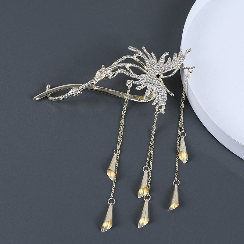 Avelena | Chic Butterfly Pearl Tassel Haarschneide