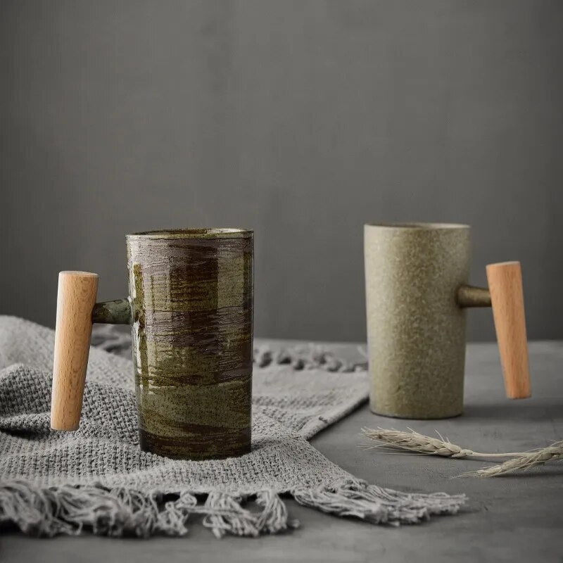 Avelena | Nordic Latte Tassen mit Erd Design Naturesip