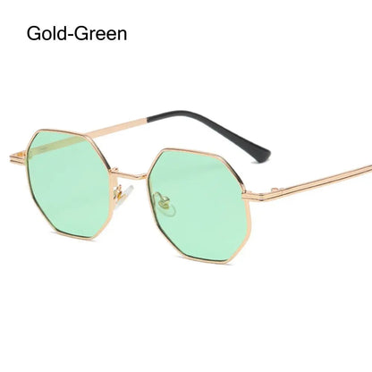 Avelena | Polygon Metall Quadrat Sonnenbrille