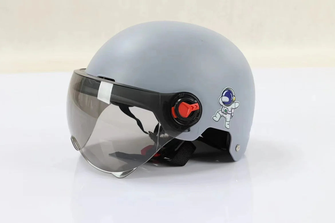 Avelena | Offenes Gesicht Motorradhelm mit Goggles – Orion