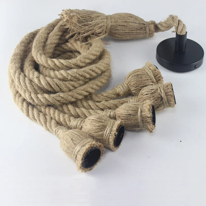 Avelena | Vintage Hanfseil Pendelleuchte