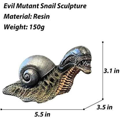 Avelena | Variation Snail Statue, Resin Evil Snail Sculpture Alien Lover's New Favorite Home Office Decoration Garden Outdoor Decoration