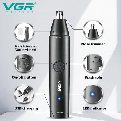 Avelena | 2-In-1 Professioneller Mini Elektrischer Nase & Haartrimmer