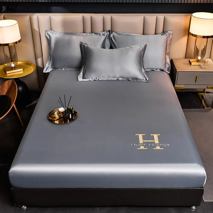 Avelena | Einfarbiges Bettlaken aus Seide