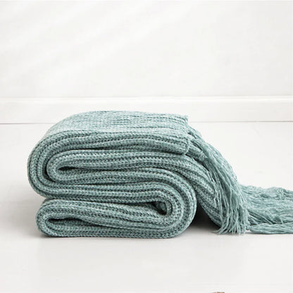 Avelena | Blanket Luxe Chenille Decke mit Herzfransen
