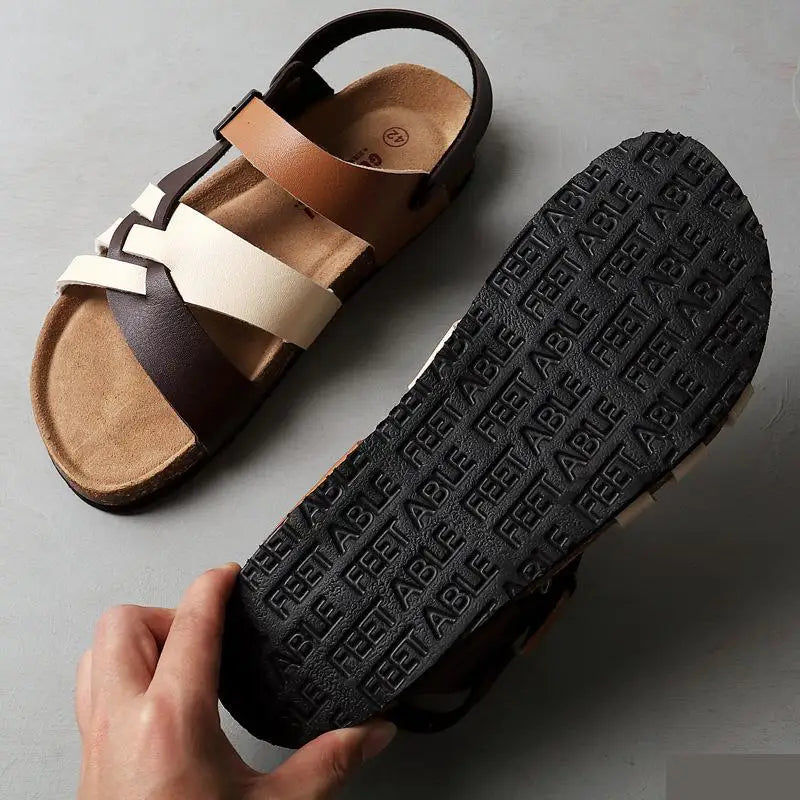 Leder Sandalen