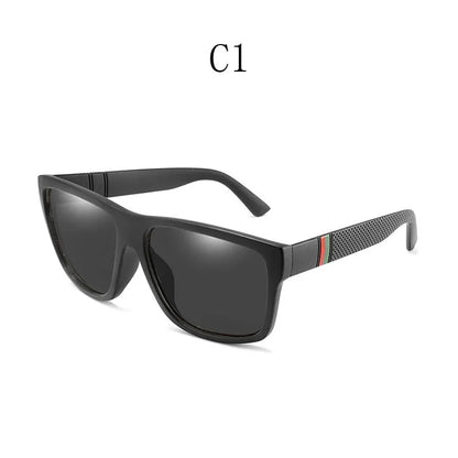 Avelena | Herren Klassiker Rechteckige Uv400 Polarisierte Strandsonnenbrille
