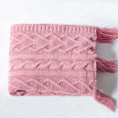 Avelena | Blanket Luxe Chenille Decke mit Herzfransen