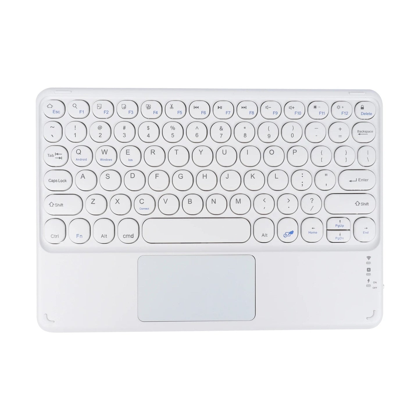 Avelena | Süße Rundfarbe Tastatur mit Touchpad