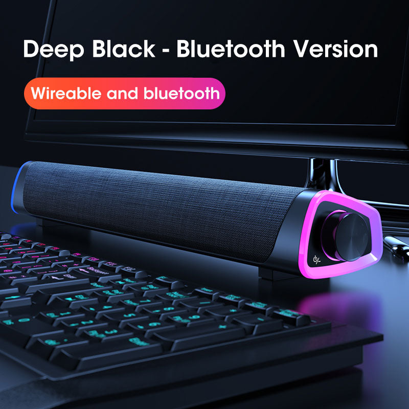 Avelena | 4D Datenmaskenlautsprecher Bluetooth 5.0 Kabel Lautsprecher