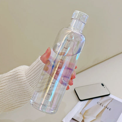 Avelena | Zeit-Skalen hitzebeständige Glas Wasserflasche