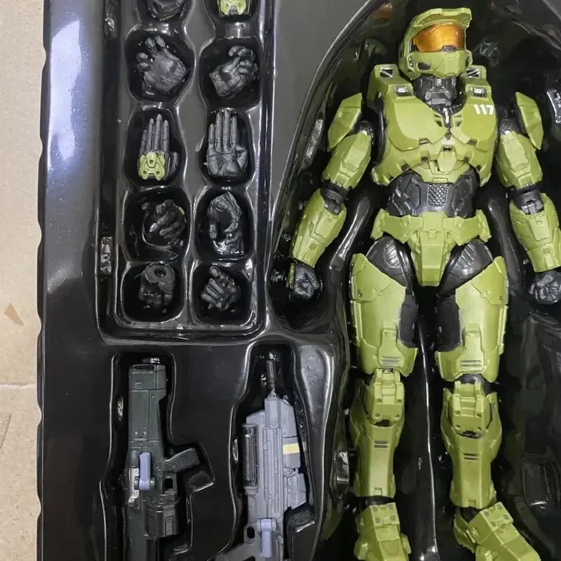 Avelena | 18cm Halo Infinite Master Chief Mjolnir Mk Vi 1/12 Maßstab 17.5cm 6" Actionfigur Re:edit Gen.3 117 Ko's 1000 Modellpuppen Spielzeuge