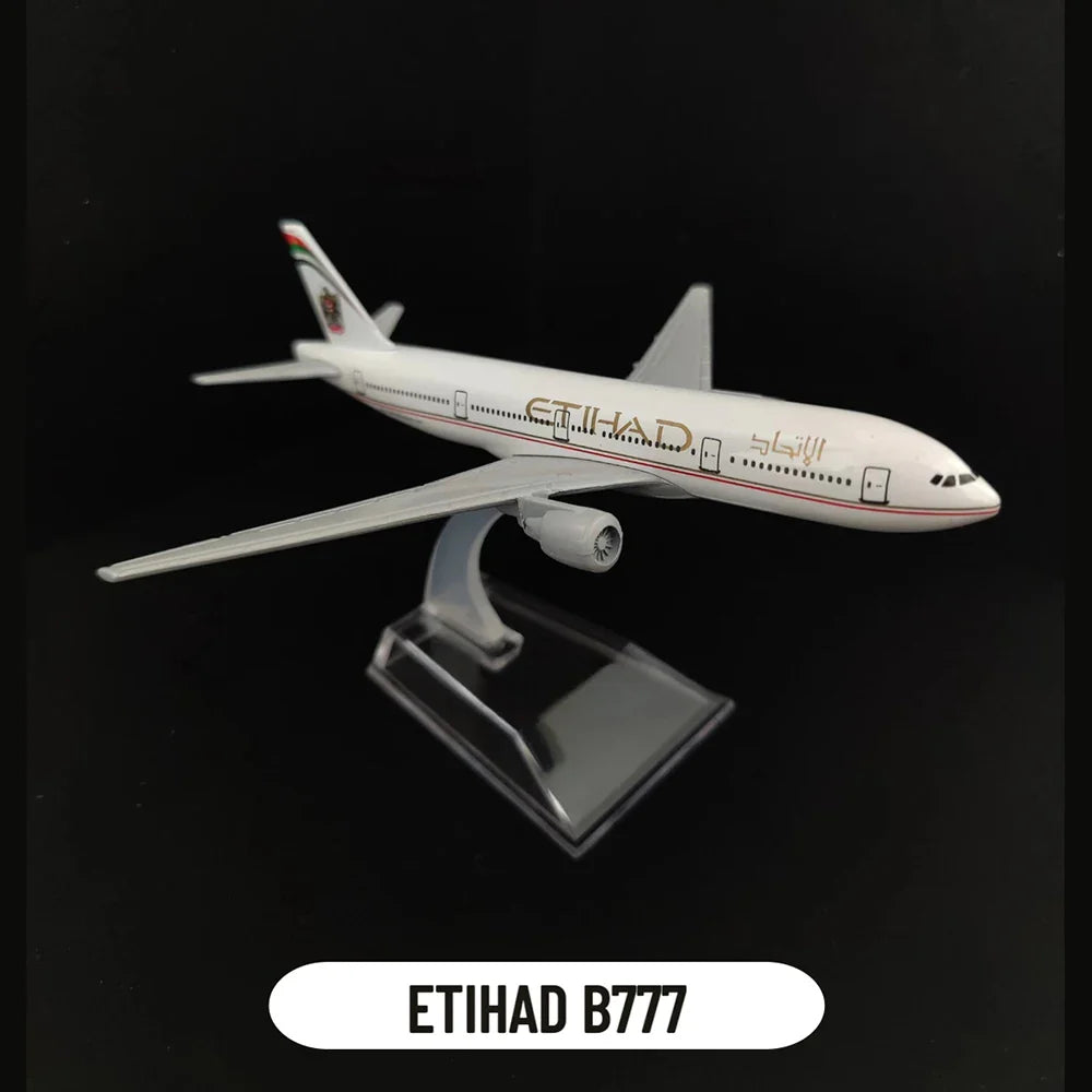 Avelena | Metallflugzeugmodell Emirates Airlines A380 B777 Flug Diecast Modellspielzeuge für Jungen